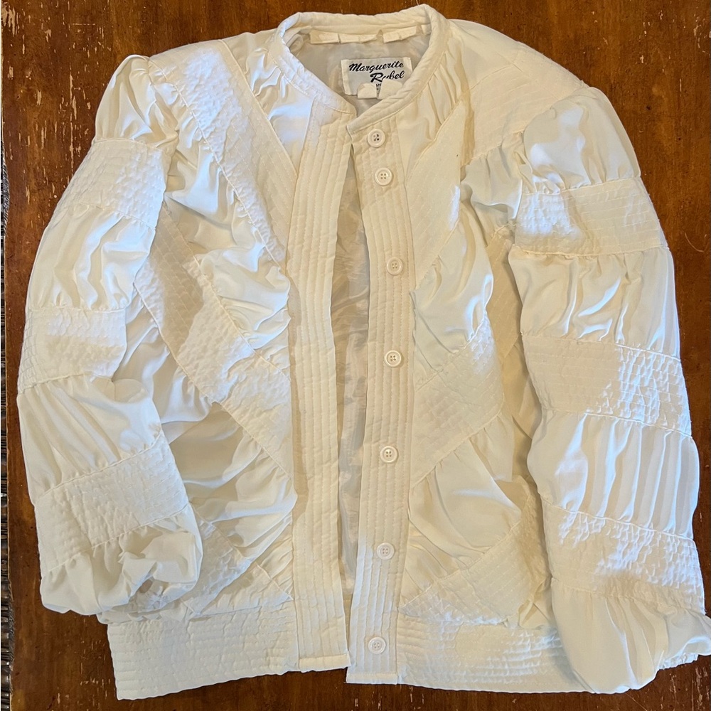 Vintage Marguerite Rubel Crepe Puffer Jacket